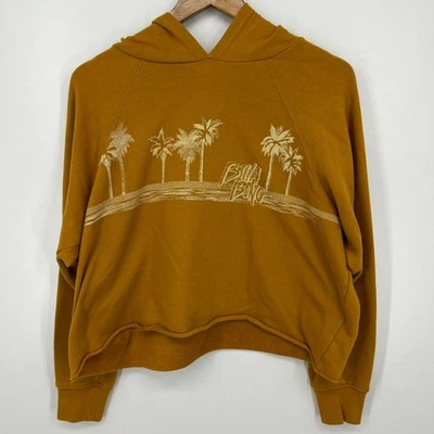 Толстовка с капюшоном женская размер L желтый пуловер пляж пальма дерево логотип - Изображение 1 из 4