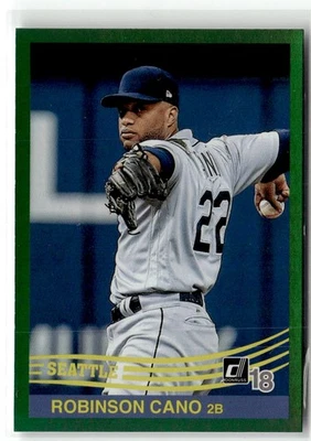 2018 Donruss No261 Robinson Cano голографическая зеленая - Изображение 1 из 2