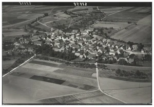 ZZ-2307/ Baldersheim  Aub Luftbild Foto 18 x 13 cm ca.1938 - Bild 1 von 2