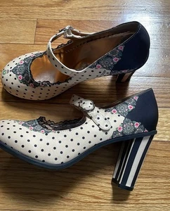 Hot Chocolate Design - Doris Heels /Mary Jane Pump - US Size 8/ EU Size 38 - Picture 1 of 6