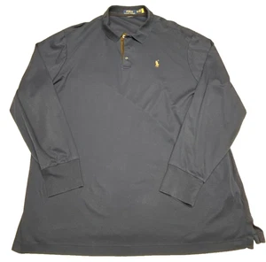 POLO Ralph Lauren Herren Navy Langarm Classic Fit Polo Gr. XXL (13108) - Bild 1 von 5