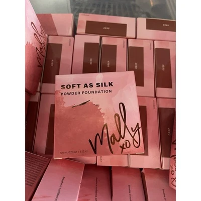 Mally Soft As Silk Powder Foundation Deep 0.28 Oz Beauty Make Up 1 New - Image 1 of 4