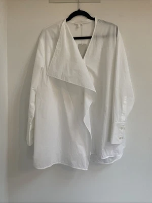 Camisa Cos Blanca Algodón Cuello en V Talla 12 Nueva  Foto 1 de 4