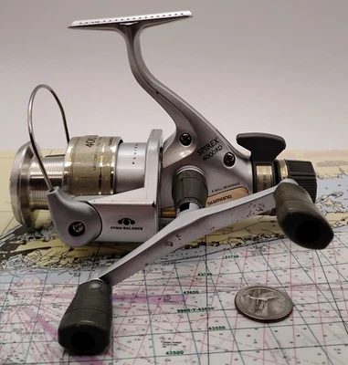 CARRETE DE PESCA GIRATORIO SHIMANO SPIREX 4000RD ARRASTRE TRASERO-LUCHA-QUICKFIRE II Foto 1 de 4