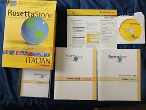 Rosetta Stone Italian Level 1: disc, application disc, booklets, no headphones - Picture 1 of 1
