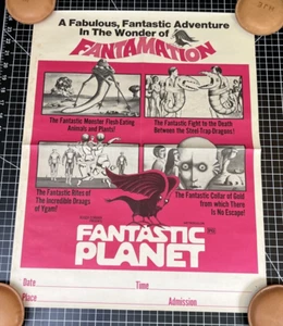 Póster Monstruo Stop Motion Fantastic Planet Fantamation Original Años 70 De Colección - Imagen 1 de 23