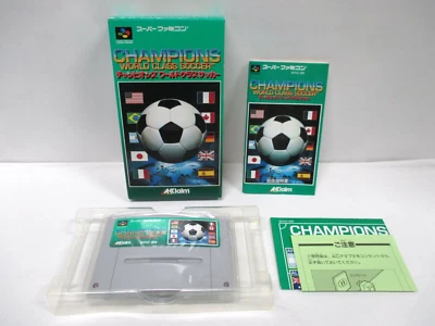 SNES -- CHAMPIONS WORLD CLASS SOCCER -- New!! Super famicom, JAPAN Game. 13995 - Image 1 of 4