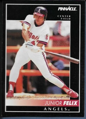 1992 Score Pinnacle Baseball Junior Felix #220 California Angels - Image 1 of 2