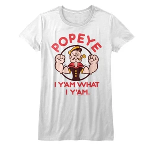 Popeye The Sailor Man I Y'am What I Y'am Women's Fitted T Shirt  - Picture 1 of 3