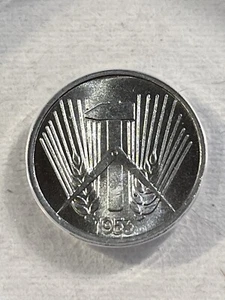 1953-A East Germany 5 Pfennig Graded MS 64 by ANACS - Picture 1 of 4