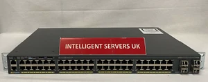 Cisco Catalyst WS-C2960X-48TS-L 48 Port Switch + 4x GLC-T SFPs - Picture 1 of 2