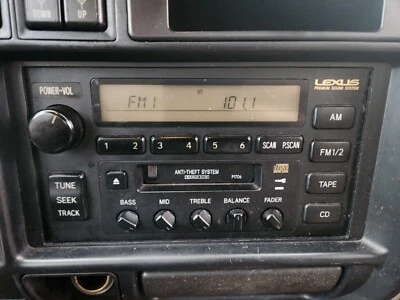 1996 1997 1998 LEXUS LX450 OEM RADIO Tape RECEIVER P1706 86120-60190 AS IS - Image 1 of 4