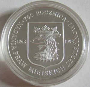 Polonia 200000 Zlotych 1993 750 Años Szczecin Plata - Imagen 1 de 2
