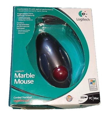 Logitech Marble Trackball Trackman - in originaler Verpackung & unbenutzt - TOP - Bild 1 von 4