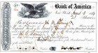 Bank of America, New York, 1889 (2 Shares) Adler-Vignette - John B. Manning