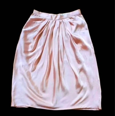 VALENTINO ROMA Falda Hasta la Rodilla Mujer Rosa Seda Talla 40 Foto 1 de 4