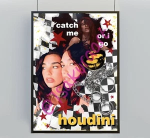 Dua Lipa Houdini Art Print Dua Lipa Radical Optimism Poster Album Merch Dua Fan - Picture 1 of 3