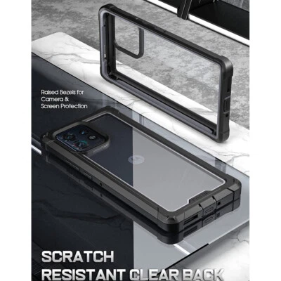 For Moto Edge Plus 2023 Case Bumper Shockproof Cover with Screen Protector Black - Image 1 of 4