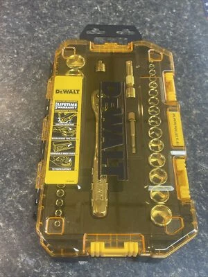 NEW Dewalt 34 Piece 1/4 In. & 3/8 In. Drive Socket Set- Fast Shipping - Image 1 of 4