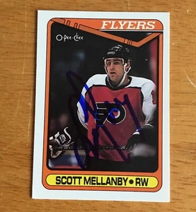 Scott Mellanby Flyers Signed Autograph 1990-91 OPC O-Pee-Chee Hockey Card - Picture 1 of 2