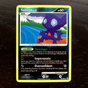 Sableye 48/100 Pokemon Stormfront Diamond & Pearl Reverse Holo Uncommon Card LP - Picture 1 of 9