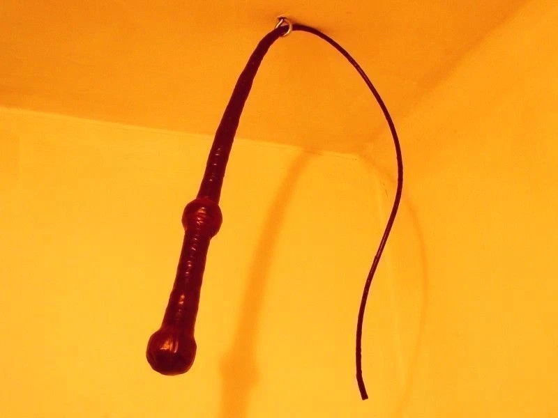 Bullwhip 3,3 pies de largo 100 cm de largo color: látigo marrón Foto 1 de 1