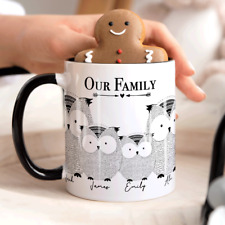 PERSONALISED FAMILY TREE Mug, Birthday Mug Gift, Owl Lover Gift Mug, Gift Set