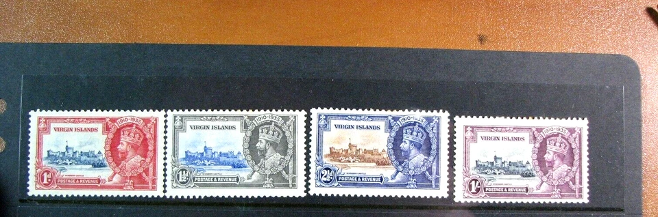 Islas Vírgenes Scott # 69-72 Edición Jubileo de Plata-Rey Jorge V 1935 MH L662 Foto 1 de 1