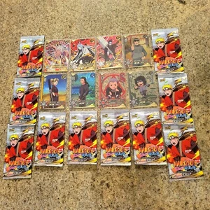 2022 Naruto Trading Card Lot Includes 10 Sealed Packs And 8 Open Cards Mint - Picture 1 of 12