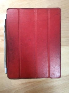 Smart cover originale Apple iPad rossa indossata e funzionante - Foto 1 di 8