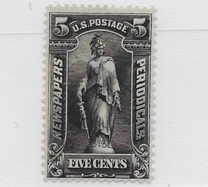 US Scott PR116, 1895-96 Newspaper Stamp, 5C, Mint, NG, LH, VF - Picture 1 of 2