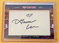 Gabrielle Union 2021 Pop Century Cut Signature Autograph Card Dwyane Wade's Wife
