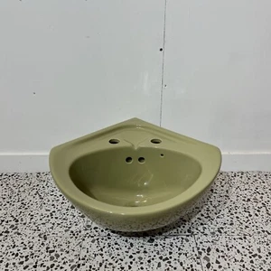 Avocado Twyfords Corner Basin 2 Tap Hole - Picture 1 of 4