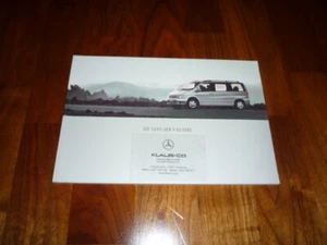 Mercedes V Klasse Prospekt 02/2002 - Bild 1 von 1