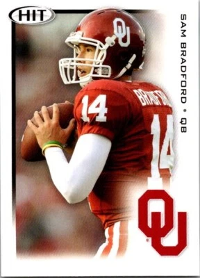 2010 SAGE HIT Sam Bradford Oklahoma Sooners #14 Rookie RC St. Louis Rams - Image 1 of 2