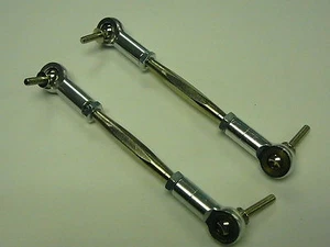 VXP Heavy Duty Chrome Steel Steering Rod Turnbuckle HPI Baja 5B 5T KM Rovan - Picture 1 of 8