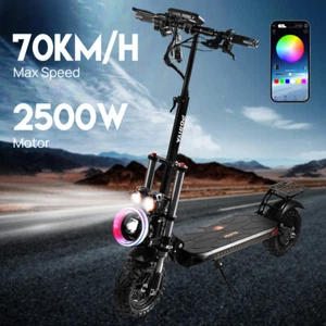 Electric Scooter 2500W 70KM/H Off Road Portable Foldable Adult E-Bike W / Seat - Picture 1 of 22