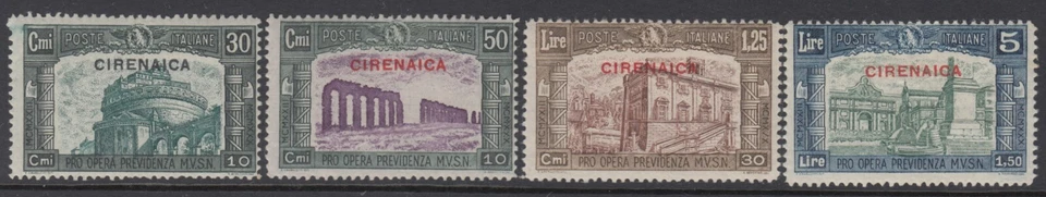 Italy Cirenaica n.68-71 - cv 1200$ - Milizia III^ MNH** - Image 1 of 2