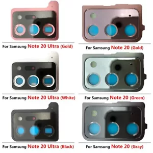 Cubierta de lente de cámara trasera OEM con marco de vidrio para Samsung Galaxy NOTE 20 20U - Imagen 1 de 18