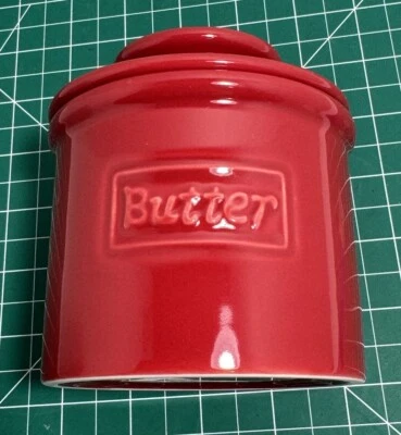 Butter Bell Crock Red By L Tremain 125Gms/1/2 Cup Butter  Room Temp - Image 1 of 4
