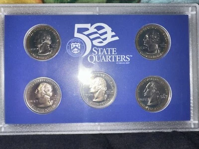 1999 Through  2007  S US Mint Clad Quarter Proof Total 9 Sets - Image 1 of 4