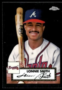 2021 Topps Chrome Platinum Anniversary / Lonnie Smith Atlanta Braves #595 - Picture 1 of 2