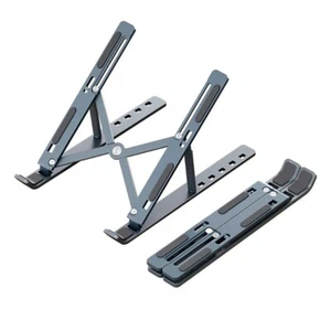 Black Aluminum Alloy Laptop Stand for Compatible with MacBook Lenovo DELL others - Picture 1 of 9