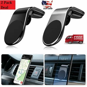 Car Magnetic Air Vent Stand Mount Holder Universal For Mobile Cell Phone(2 Pack) - Picture 1 of 15