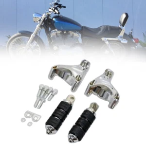 Foot Pegs Footrests Pedal Left & Right Fits For Harley Sportster XL 883 04-13 - Picture 1 of 14
