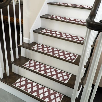 Stair Treads - Anti-Slip Carpet Strips for Indoor Stairs, Pack of 4/7/10/13/15 - Image 1 of 4