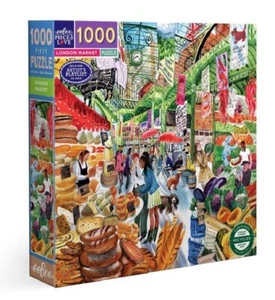 Eeboo 1000 Piece Jigsaw Puzzle - London Market - Picture 1 of 1