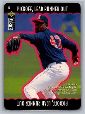 1996 Collector's Choice #37a Lee Smith Make the Play Pickoff/Lead Runner Out - Image 1 of 2