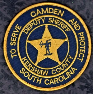 Patch spalla sceriffo Camden South Carolina contea di Kershaw - autentica - Foto 1 di 2