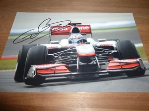 JENSON BUTTON signed 12X8 photo F1 McLAREN + COA - Picture 1 of 2